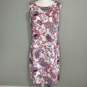 Talbots Paisley Print Dress - Red and‎ Blue